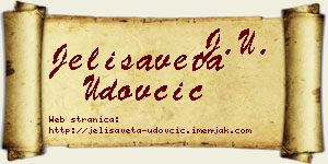 Jelisaveta Udovčić vizit kartica